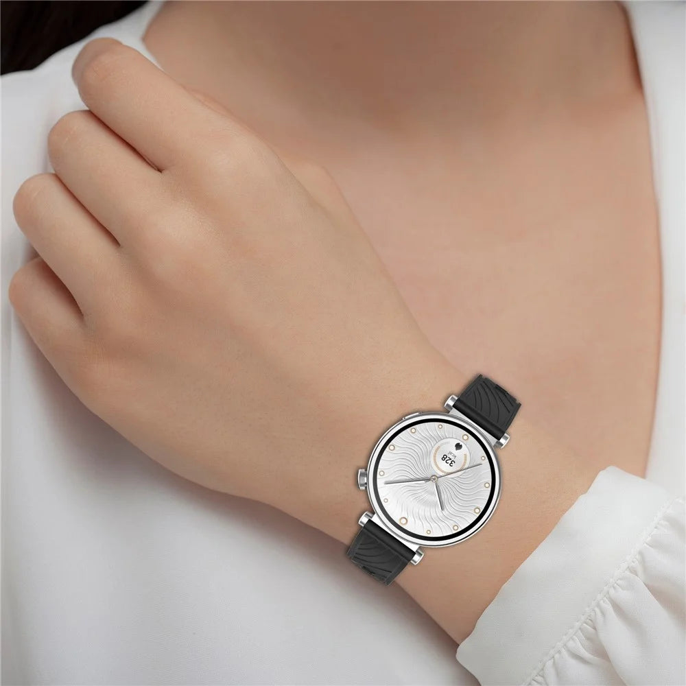 For Huawei Watch GT 5 Pro 46mm / GT 5 46mm / GT 4 46mm Replacement Strap 22mm Textured Silicone Watch Band - Black - 7