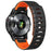 Silicone Strap for Garmin Fenix 8 51mm / Enduro 3 / Enduro 2 26mm Quick Release Magnetic Watch Band - Black+Orange - 1
