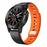Silicone Strap for Garmin Fenix 8 51mm / Enduro 3 / Enduro 2 26mm Quick Release Magnetic Watch Band - Black+Orange - 3