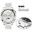 For Huawei Watch GT 5 46mm Watch Band Three Beads Stainless Steel Strap Replacement - Silver - 4