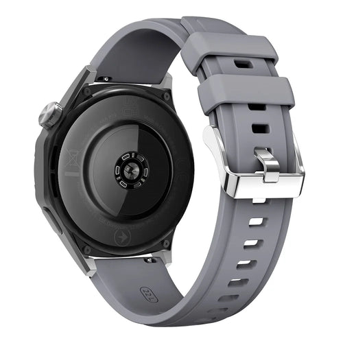 22mm Silicone Strap for Xiaomi Watch S4 Sport / Redmi Watch 5 Active Watch Band with Silver Buckle - Grey - 1