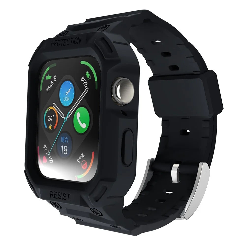 For Huawei Watch Fit 3 Strap Soft TPU Wrist Band with Integrated Watch Case - Black - 2
