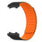 For Huami Amazfit T-Rex 3 Watch Band Adjustable Magnetic Silicone Wrist Strap with Connector - Black  /  Orange - 1