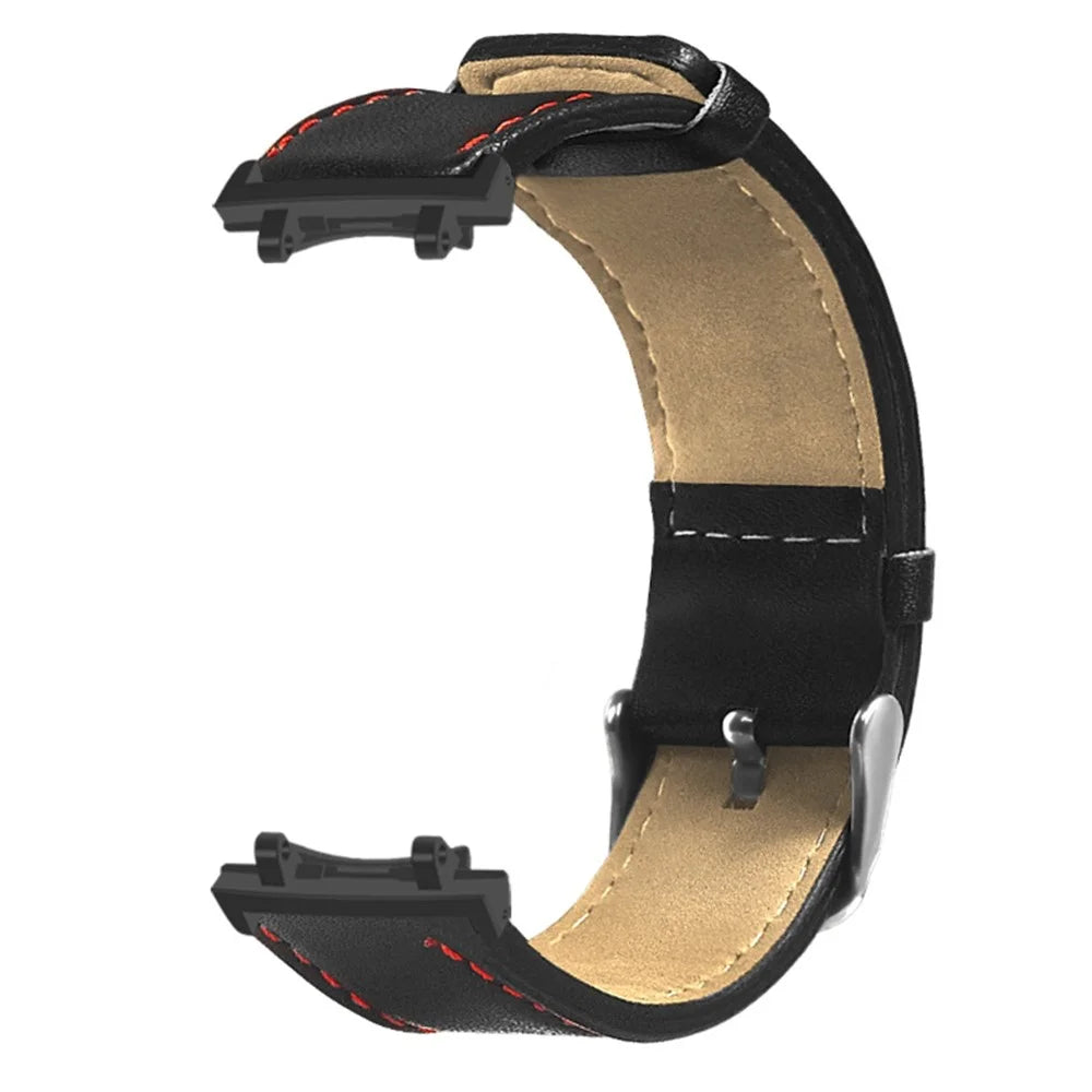 For Huami Amazfit T-Rex 3 Replacement Watch Band Stitching Genuine Cow Leather Wrist Strap with Connector - 2