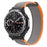 For Huami Amazfit T-Rex 3 Watch Strap Nylon Loop Adjustable Wrist Band with Connector - Orange / Grey - 2