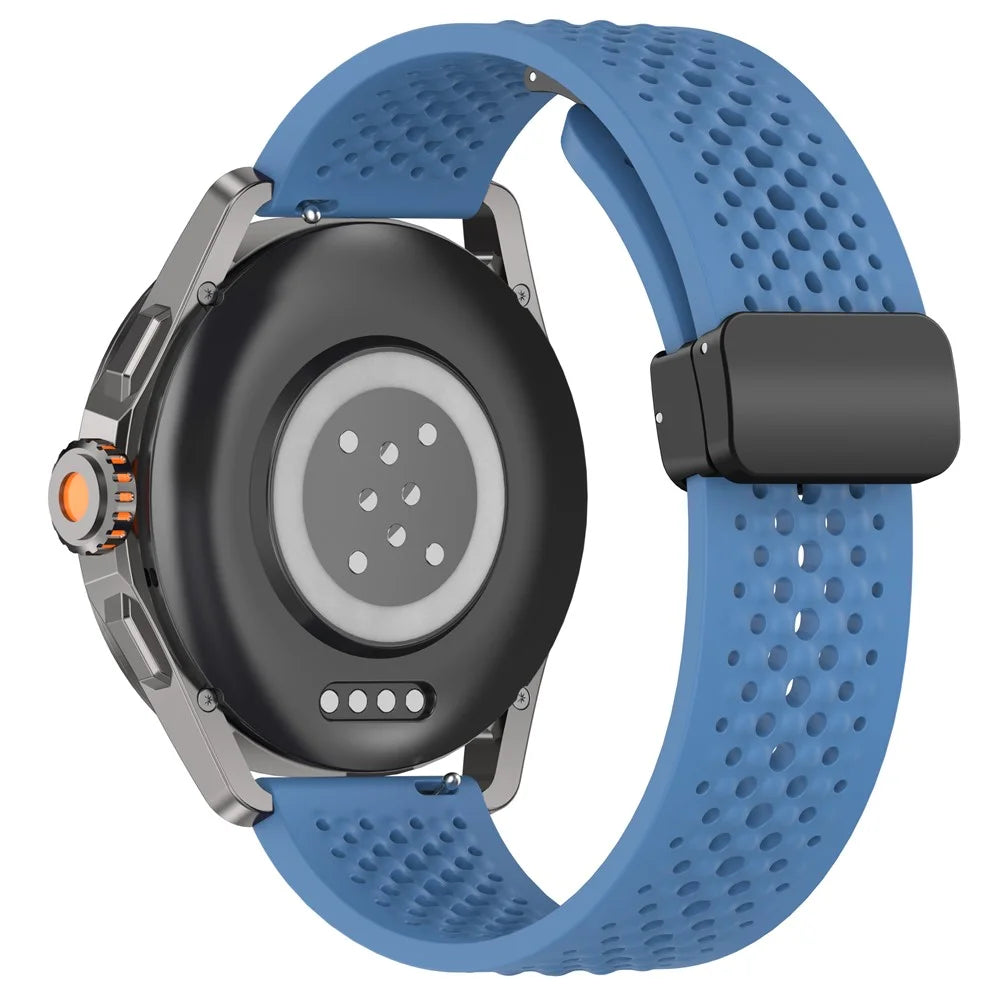 For Xiaomi Watch S4 Sport / Redmi Watch 5 Active Silicone Watch Band 22mm Replacement Strap with Folding Buckle - Blue - 1