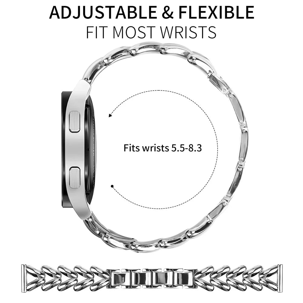 Zinc Alloy Watch Band for Huami Amazfit Pop Pro Twisted Metal Watch Strap Replacement - Silver - 4