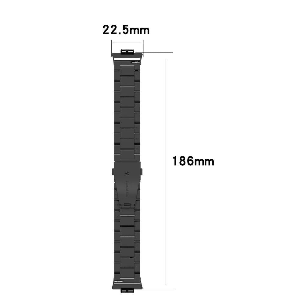 For Huawei Watch Fit Special Edition B39 / TIA-B09 / TIA-B19 Stainless Steel Watch Band Replacement Wrist Strap - Black - 5