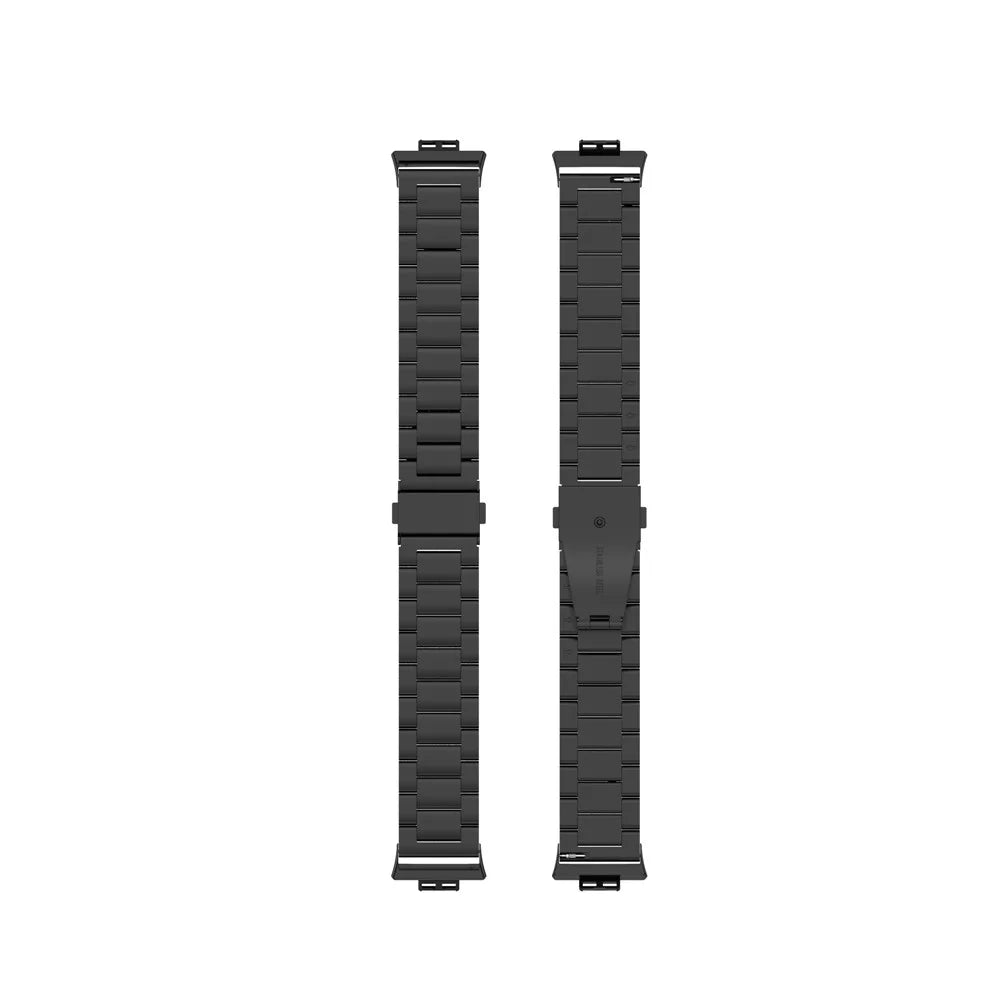 For Huawei Watch Fit Special Edition B39 / TIA-B09 / TIA-B19 Stainless Steel Watch Band Replacement Wrist Strap - Black - 7