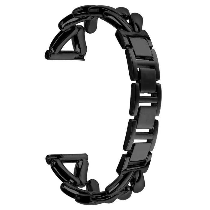 Zinc Alloy Watch Band for Samsung Galaxy Watch Active Twisted Metal Watch Strap Replacement - Black - 1