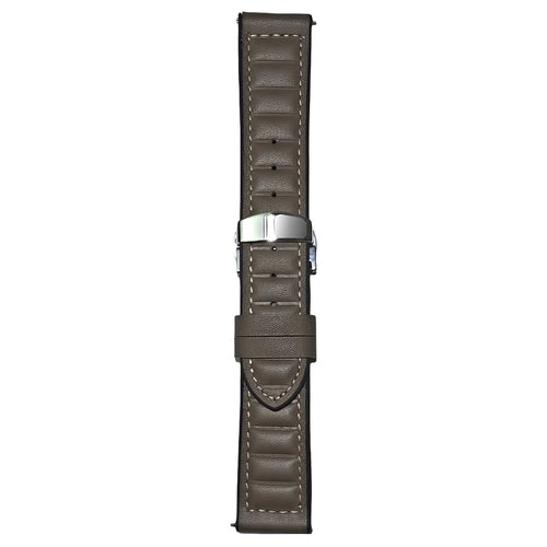 For Huawei Watch GT 5 Pro 46mm / GT 5 46mm Universal 22mm Genuine Cowhide Leather Watch Strap - Tan - 1
