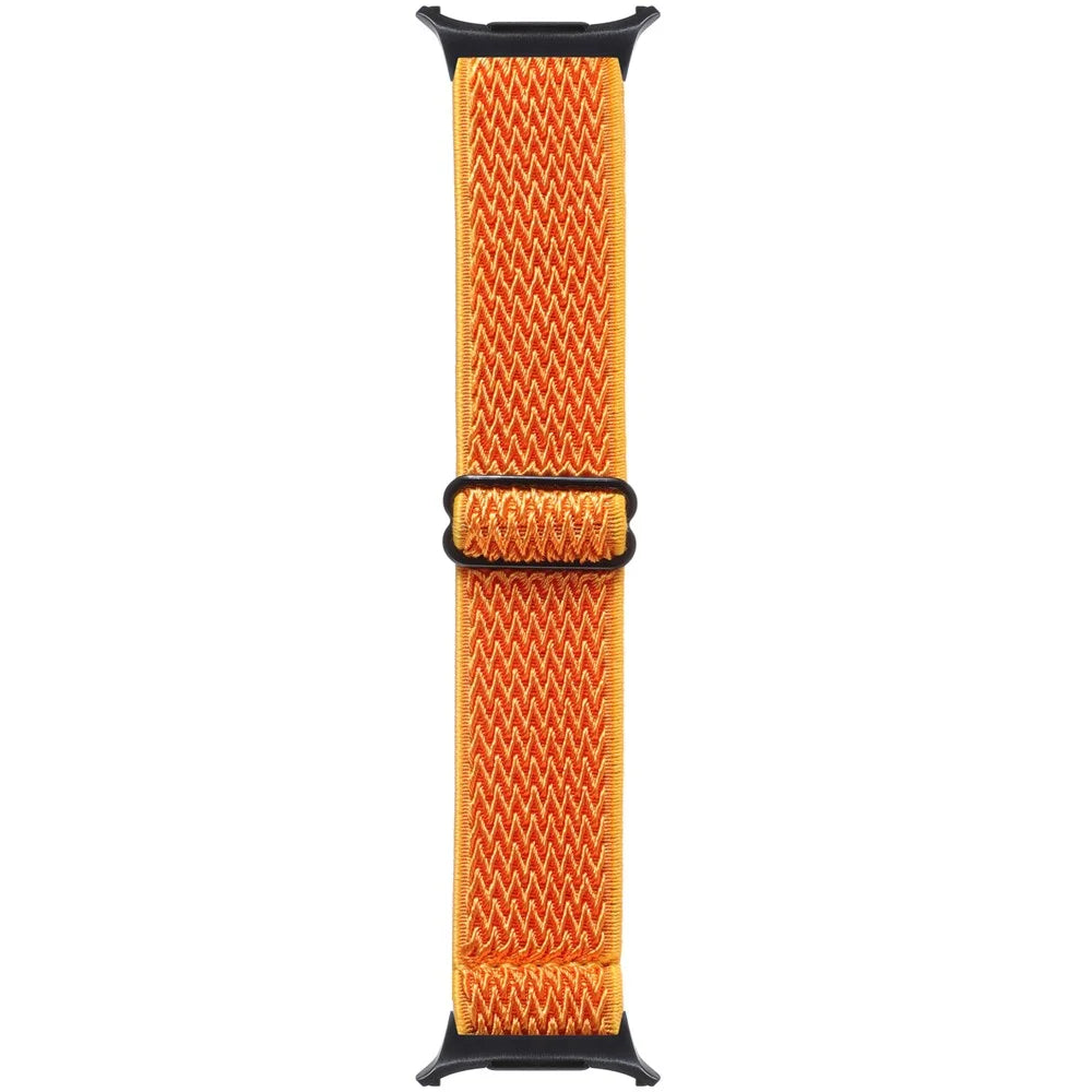 For Samsung Galaxy Watch Ultra2 47mm / Watch Ultra (2025) 47mm / Watch Ultra 47mm Woven Watchband Wave Texture Watch Strap - Orange - 3