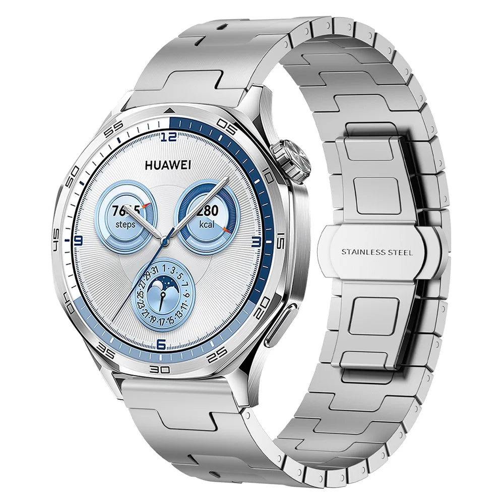 Titanium Alloy Strap for Huawei Watch GT 5 Pro / GT 5 / GT 4 46mm Universal 22mm Metal Watchband - Silver - 2
