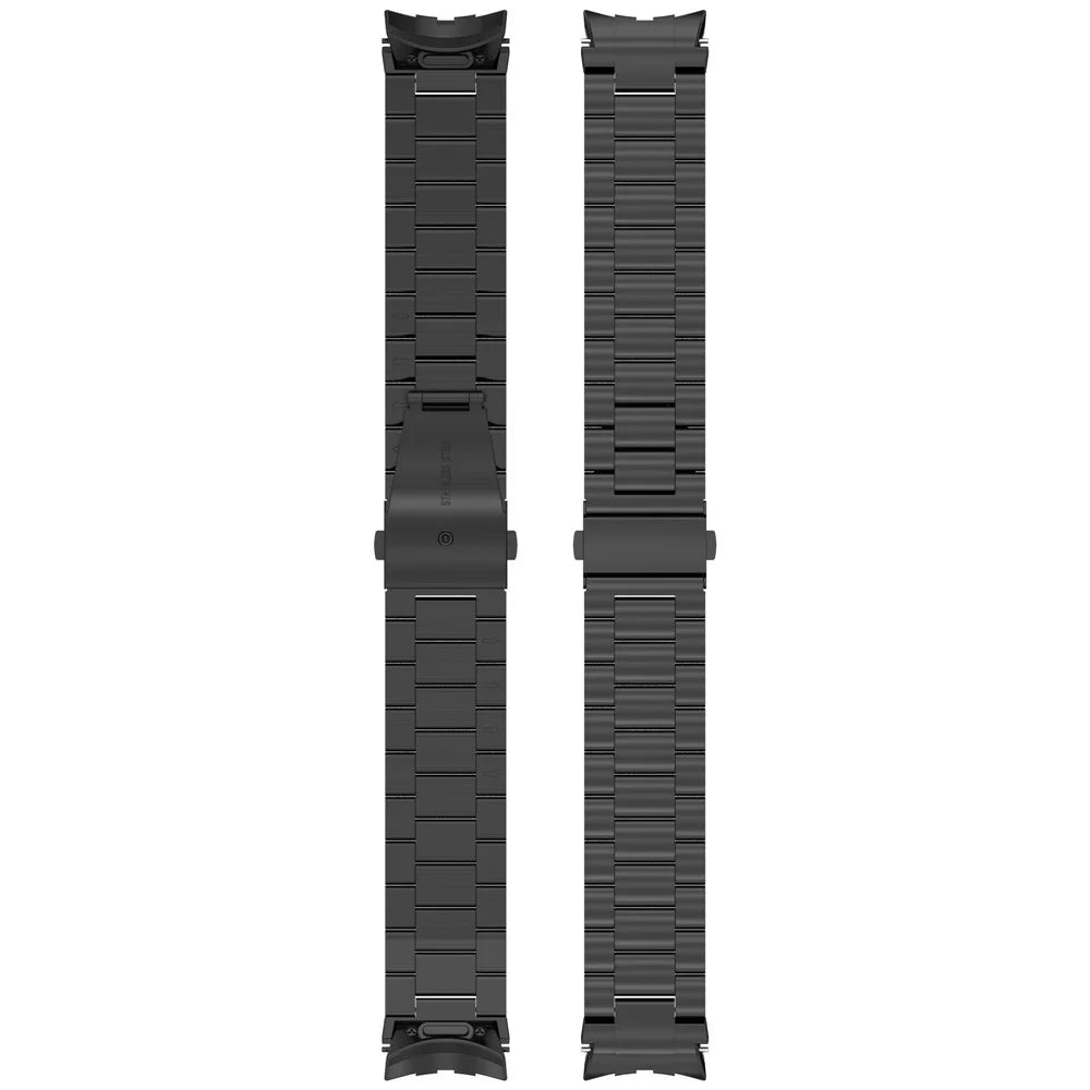 Watch Band for Samsung Galaxy Watch7  /  Watch6  /  Watch5  /  Watch4  /  Watch FE Stainless Steel Watch Strap with Removal Tool - Black - 7