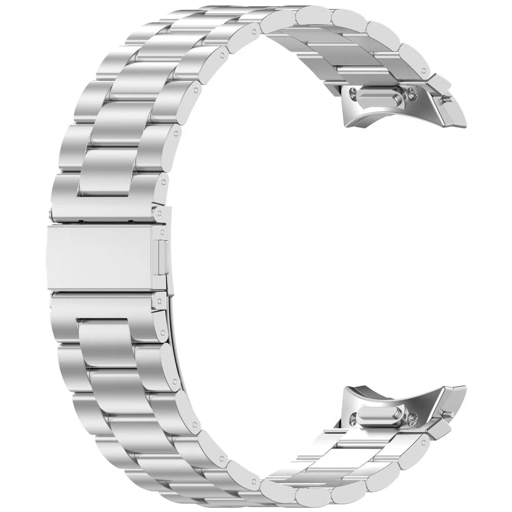 Watch Band for Samsung Galaxy Watch7  /  Watch6  /  Watch5  /  Watch4  /  Watch FE Stainless Steel Watch Strap with Removal Tool - Silver - 4