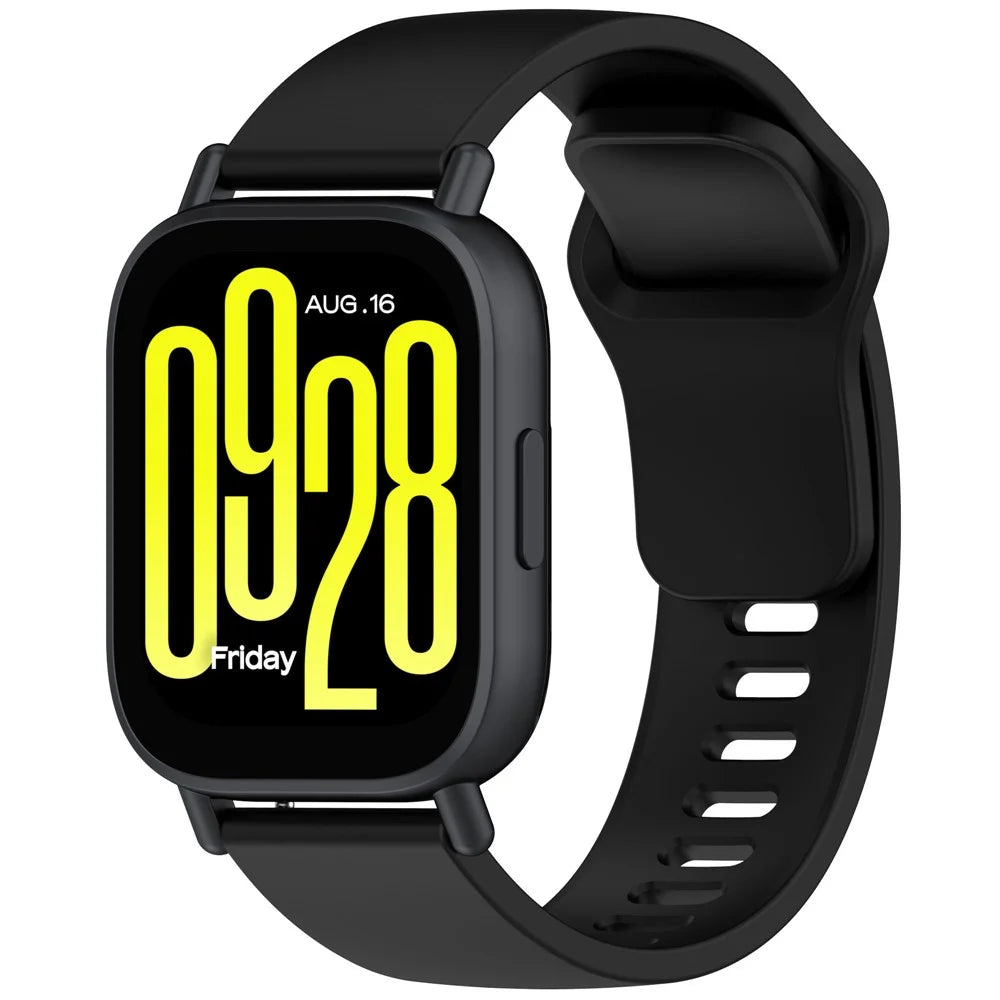 Silicone Strap for Xiaomi Redmi Watch 5 Active Watch Band Adjustable Watchband Replacement - Black - 4