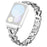 Zinc Alloy Twisted Watch Band Rhinestone Decor for Xiaomi Smart Band 10 Pro / 9 Pro / 8 Pro / Redmi Watch 6 / 5 / 4 Watch Strap - Silver - 1