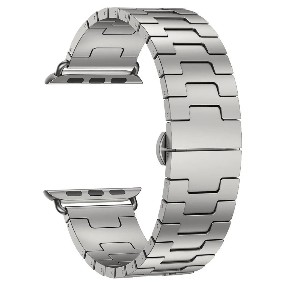 Titanium Alloy Strap for Apple Watch Ultra 3 2 1 49mm / Series 11 10 46mm / 9 8 7 45mm / SE3 SE2 SE 6 5 4 44mm / 3 2 1 42mm - Grey - 1