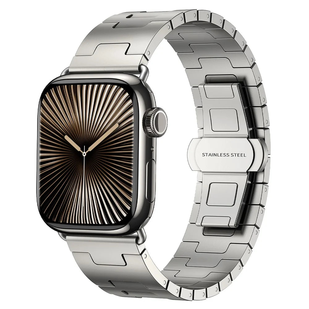 Titanium Alloy Strap for Apple Watch Ultra 3 2 1 49mm / Series 11 10 46mm / 9 8 7 45mm / SE3 SE2 SE 6 5 4 44mm / 3 2 1 42mm - Grey - 2