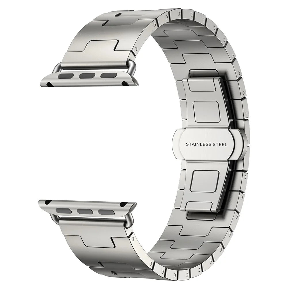 Titanium Alloy Strap for Apple Watch Ultra 3 2 1 49mm / Series 11 10 46mm / 9 8 7 45mm / SE3 SE2 SE 6 5 4 44mm / 3 2 1 42mm - Grey - 3