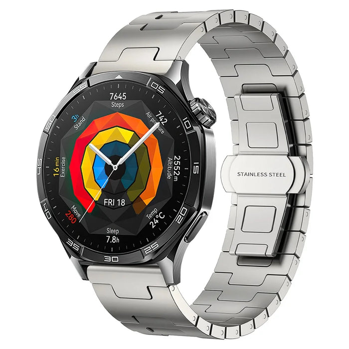 Titanium Alloy Strap for Huawei Watch GT 5 46mm / Watch 4 Pro / Watch 4 Universal 22mm Watch Band - Grey - 2