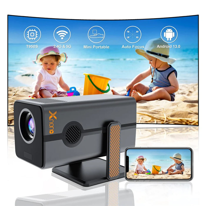 HM103-A Dual-Band Bluetooth-compatible 5.0 1080P Auto Focus Projector with 270-Degree Adjustable - US Plug - 3