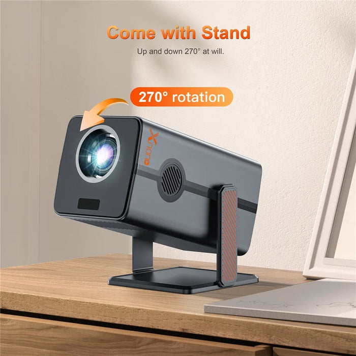 HM103-A Dual-Band Bluetooth-compatible 5.0 1080P Auto Focus Projector with 270-Degree Adjustable - US Plug - 5