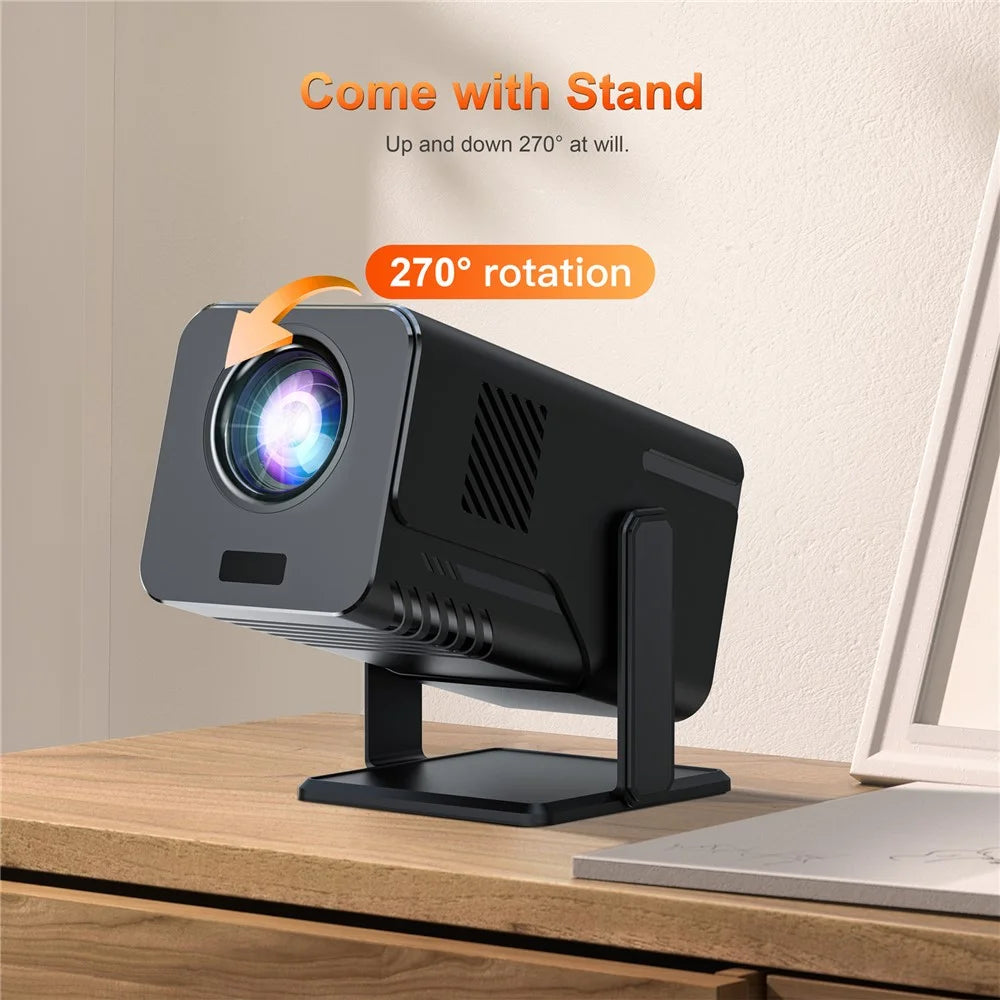 HM103-B Dual-Band Bluetooth-compatible 5.0 1080P Auto Focus Projector with 270-Degree Adjustable - US Plug - 5