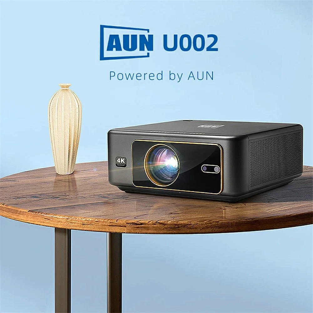 AUN U002 Android 12 Projector Auto Focus 3D Mini Theater Full HD 1080P LED 4K Video Projector - US Plug - 3