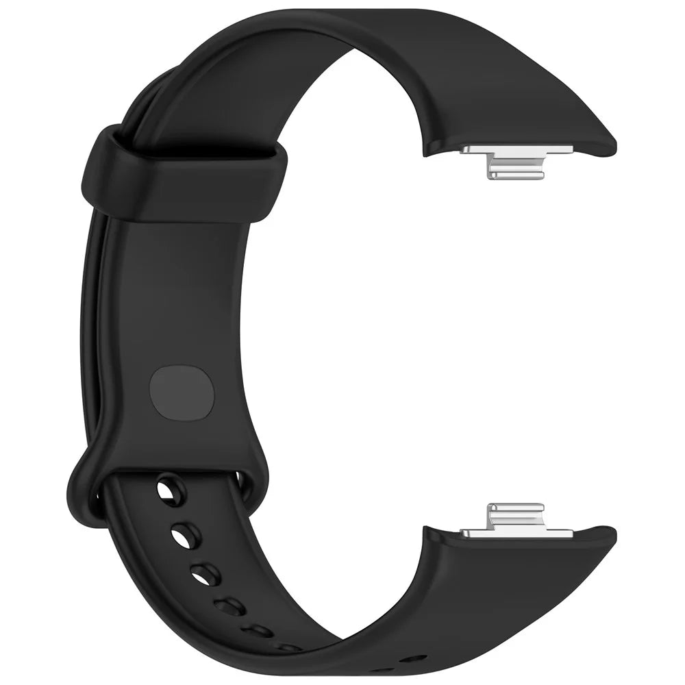 For Xiaomi Smart Band 10 Pro / 9 Pro / 8 Pro / Redmi Watch 6 / 5 / 4 Silicone Watch Band Adjustable Wrist Strap - Black - 3