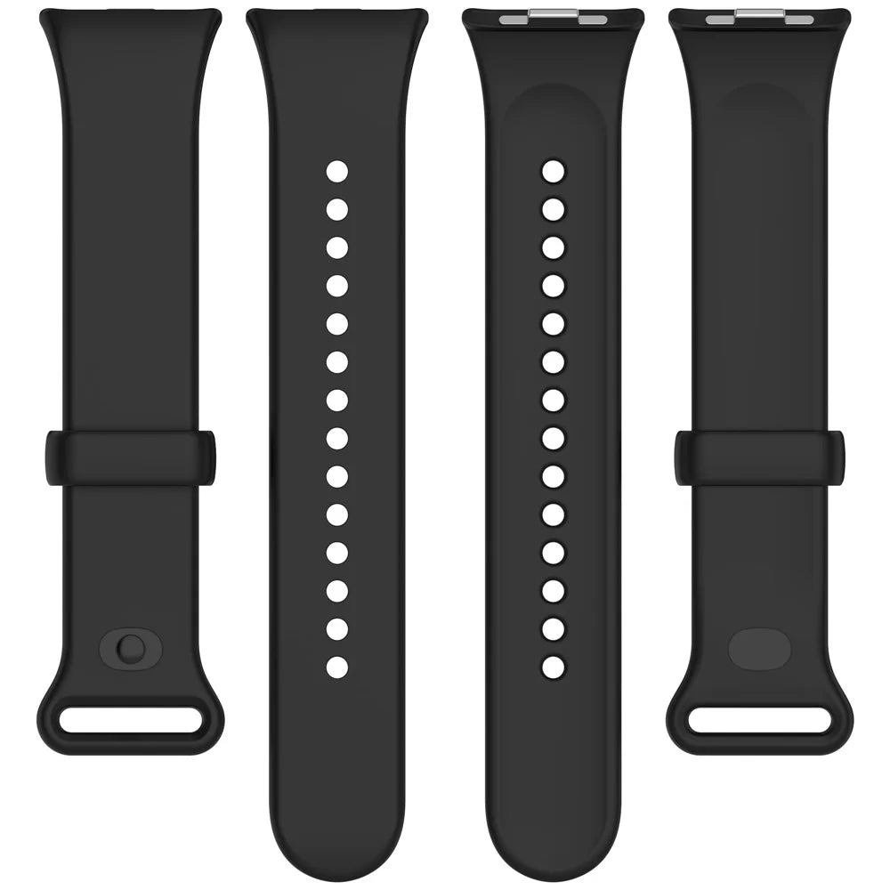For Xiaomi Smart Band 10 Pro / 9 Pro / 8 Pro / Redmi Watch 6 / 5 / 4 Silicone Watch Band Adjustable Wrist Strap - Black - 5