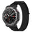 For Huami Amazfit T-Rex 3 Wtch Band Nylon Braided Replacement Watch Strap - Black+Grey - 3