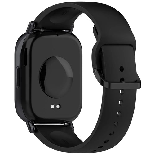 For Xiaomi Redmi Watch 5 Lite Band Waterproof Sweatproof Soft Silicone Sport Strap - Black - 1