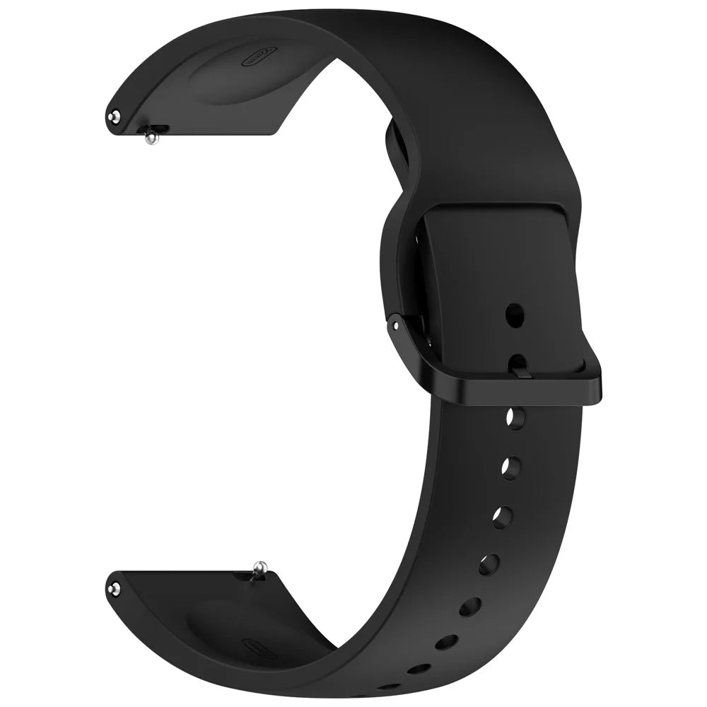 For Xiaomi Redmi Watch 5 Lite Band Waterproof Sweatproof Soft Silicone Sport Strap - Black - 3