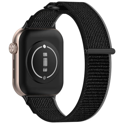 For Honor Watch 5 Band Adjustable Braided Nylon Sport Loop Watch Strap - Black+Grey - 1