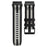 22mm Canvas Nylon Strap for Garmin Fenix 8 47mm  /  Fenix E 47mm  /  Quatix 7 Pro Quick Release Universal Watch Band - Black  /  Grey - 2