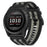 22mm Canvas Nylon Strap for Garmin Fenix 8 47mm  /  Fenix E 47mm  /  Quatix 7 Pro Quick Release Universal Watch Band - Black  /  Grey - 3