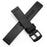 For Suunto 9  /  7 Replacement Watch Band 24mm PU Leather Watch Strap - Black  /  Black - 2