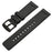 For Suunto 9  /  7 Replacement Watch Band 24mm PU Leather Watch Strap - Black  /  Black - 3