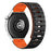 22mm Magnetic Strap for Huawei Watch GT 5 Pro 46mm / GT 5 46mm / GT 4 46mm Silicone Watch Band - Black+Orange - 1