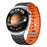 22mm Magnetic Strap for Huawei Watch GT 5 Pro 46mm / GT 5 46mm / GT 4 46mm Silicone Watch Band - Black+Orange - 3
