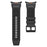 For Samsung Galaxy Watch Ultra2 47mm / Watch Ultra (2025) 47mm / Watch Ultra 47mm Sport Band Rubber Breathable Watch Strap - Black / Black Connector - 2