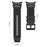 For Samsung Galaxy Watch Ultra2 47mm / Watch Ultra (2025) 47mm / Watch Ultra 47mm Sport Band Rubber Breathable Watch Strap - Black / Black Connector - 5