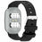 For Emeterm Fashion Replacement Strap Soft Silicone Wristband - Black - 1