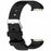 For Emeterm Fashion Replacement Strap Soft Silicone Wristband - Black - 3