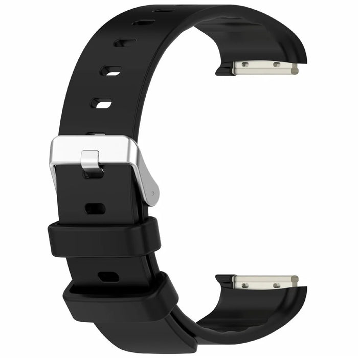 For Emeterm Fashion Replacement Strap Soft Silicone Wristband - Black - 3