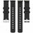 For Emeterm Fashion Replacement Strap Soft Silicone Wristband - Black - 5