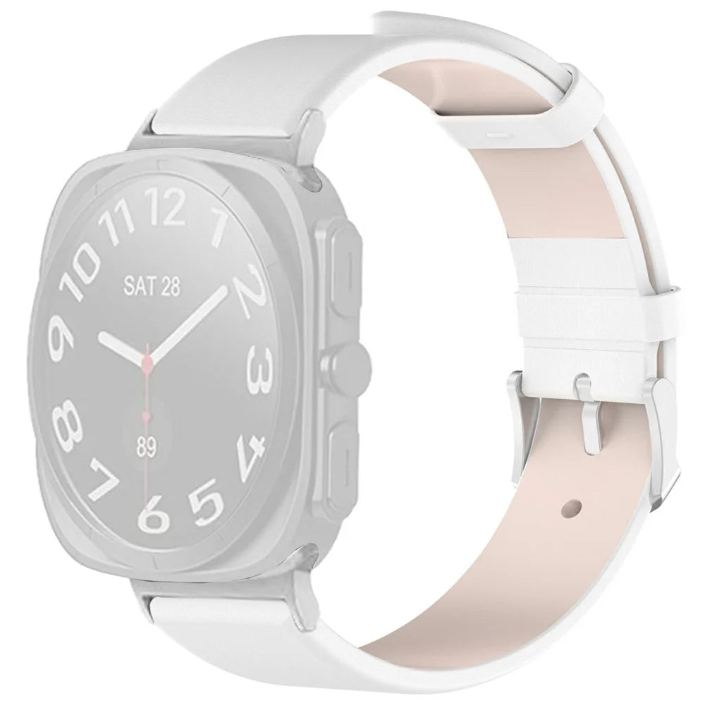 For Samsung Galaxy Watch Ultra2 47mm / Watch Ultra (2025) 47mm / Watch Ultra 47mm Watch Band Adjustable Leather Wrist Strap - White - 1