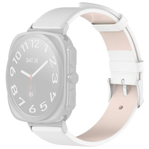 For Samsung Galaxy Watch Ultra2 47mm / Watch Ultra (2025) 47mm / Watch Ultra 47mm Watch Band Adjustable Leather Wrist Strap - White - 1