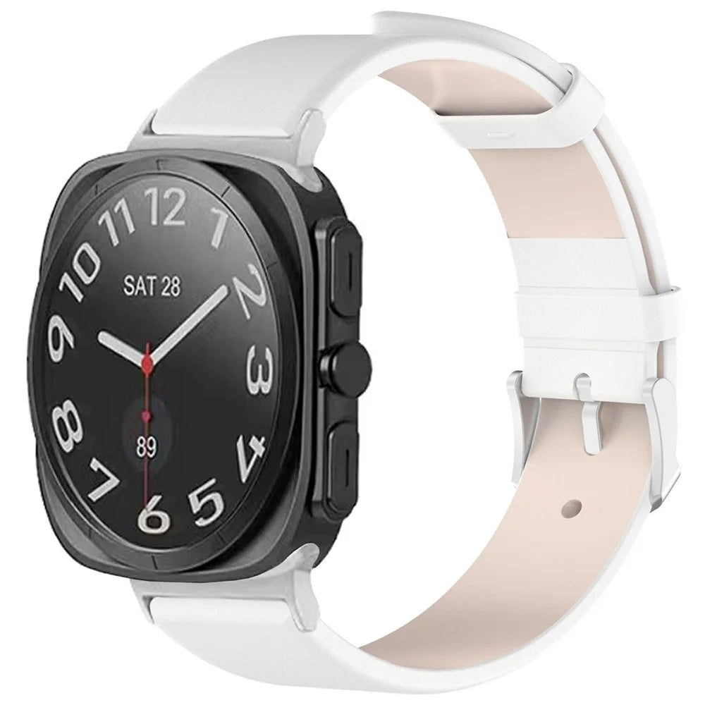 For Samsung Galaxy Watch Ultra2 47mm / Watch Ultra (2025) 47mm / Watch Ultra 47mm Watch Band Adjustable Leather Wrist Strap - White - 2